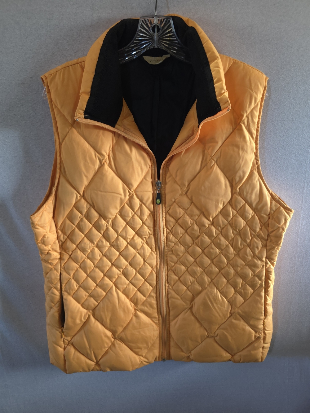 Men's Quilted Yellow Puffer Vest - Lightweight Layering